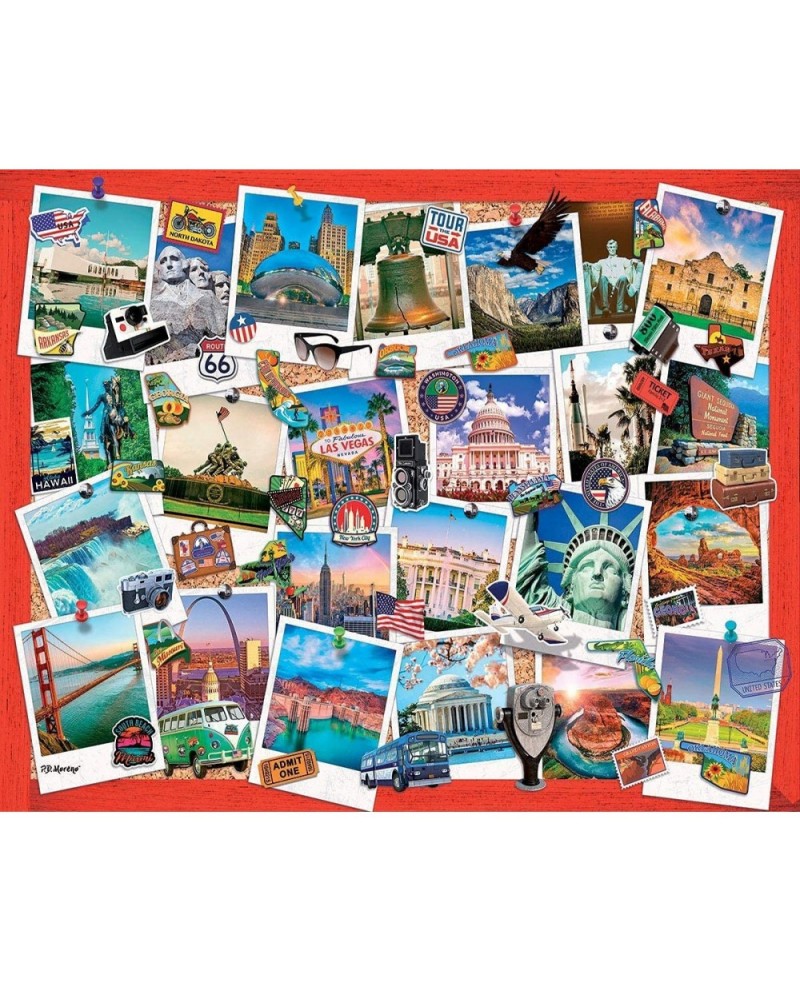 Puzzles Snapshot of America - 1000 Piece Jigsaw Puzzle $32.67 Jigsaw Puzzles