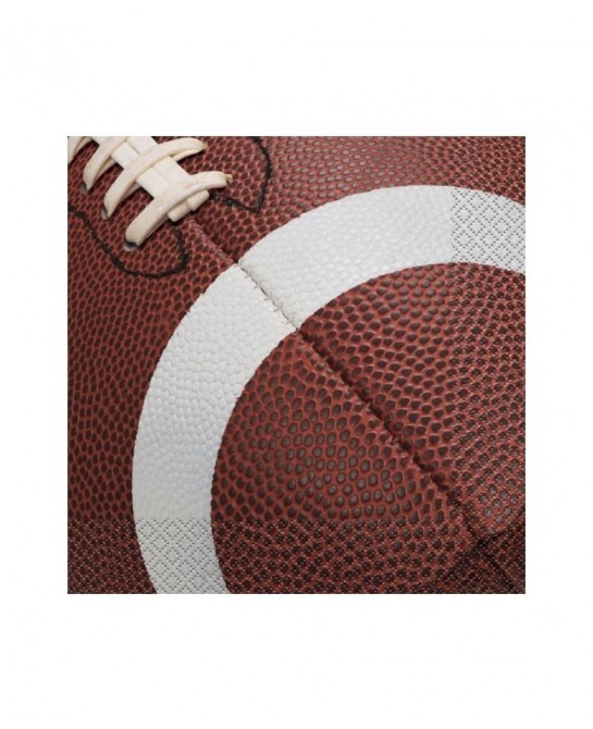 Football Party Supplies Pack Serves 16: 9" Plates Luncheon Napkins Cups and Table Cover with Birthday Candles (Bundle for 16)...