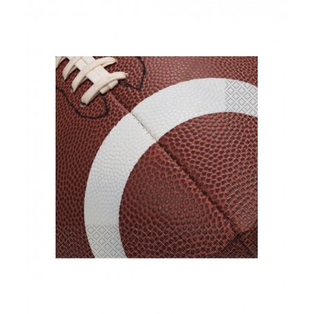 Football Party Supplies Pack Serves 16: 9" Plates Luncheon Napkins Cups and Table Cover with Birthday Candles (Bundle for 16)...