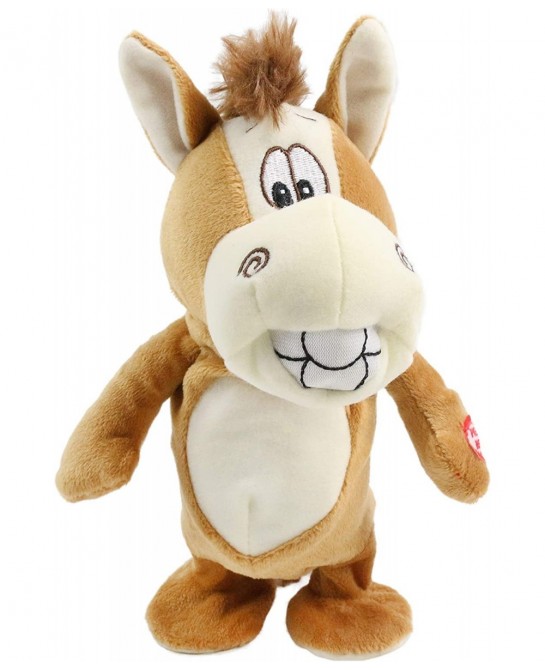 Talking Donkey Repeats What You Say Walking Electric Interactive Animated Toy Speaking Plush Stuffed Animal Buddy Gift for To...