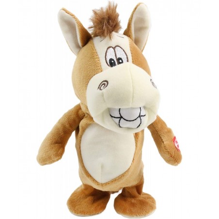 Talking Donkey Repeats What You Say Walking Electric Interactive Animated Toy Speaking Plush Stuffed Animal Buddy Gift for To...