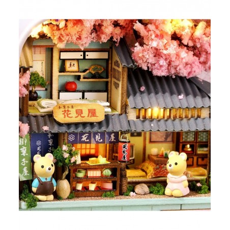 Box Theatre Doll House Furniture Miniature 1:24 DIY Dollhouse Kit for Kids (Cherry Blossoms) $28.41 Dollhouses