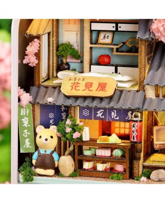 Box Theatre Doll House Furniture Miniature 1:24 DIY Dollhouse Kit for Kids (Cherry Blossoms) $28.41 Dollhouses