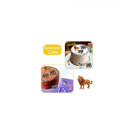 Safari Animal Toys Realistic Mini Wild Animal Figurines Sets Party Cake Topper and Decorations for Boys Toddlers $20.04 Kids'...