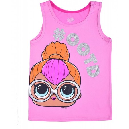 LOL Surprise Dolls Girls 3 Pack Tank Tops for Little and Big Kids – Pink/Black $43.78 Dolls