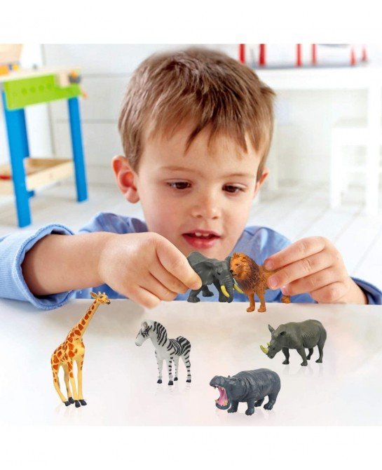 Safari Animal Toys Realistic Mini Wild Animal Figurines Sets Party Cake Topper and Decorations for Boys Toddlers $20.04 Kids'...