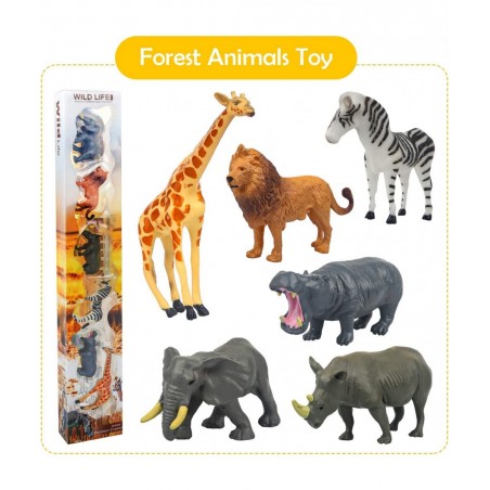 Safari Animal Toys Realistic Mini Wild Animal Figurines Sets Party Cake Topper and Decorations for Boys Toddlers $20.04 Kids'...