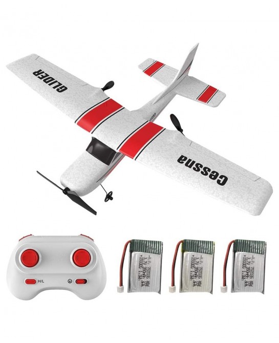 RC Airplane Z53 RC Plane 2.4GHz 2CH Remote Control Aircraft EPP RTF Ready to Fly RC Glider Plane for Adults and Kids with 3 B...