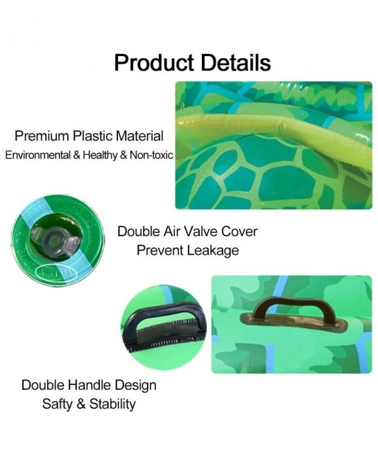 Sea Turtle Ride On Swimming Pool Float 191x170CM Giant Turtle Inflatable Floating Bed Pool Floats for Adults Children $48.04 ...