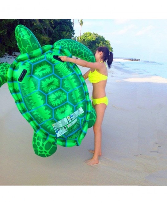 Sea Turtle Ride On Swimming Pool Float 191x170CM Giant Turtle Inflatable Floating Bed Pool Floats for Adults Children $48.04 ...