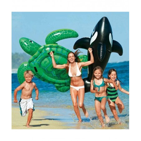 Sea Turtle Ride On Swimming Pool Float 191x170CM Giant Turtle Inflatable Floating Bed Pool Floats for Adults Children $48.04 ...