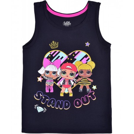 LOL Surprise Dolls Girls 3 Pack Tank Tops for Little and Big Kids – Pink/Black $43.78 Dolls