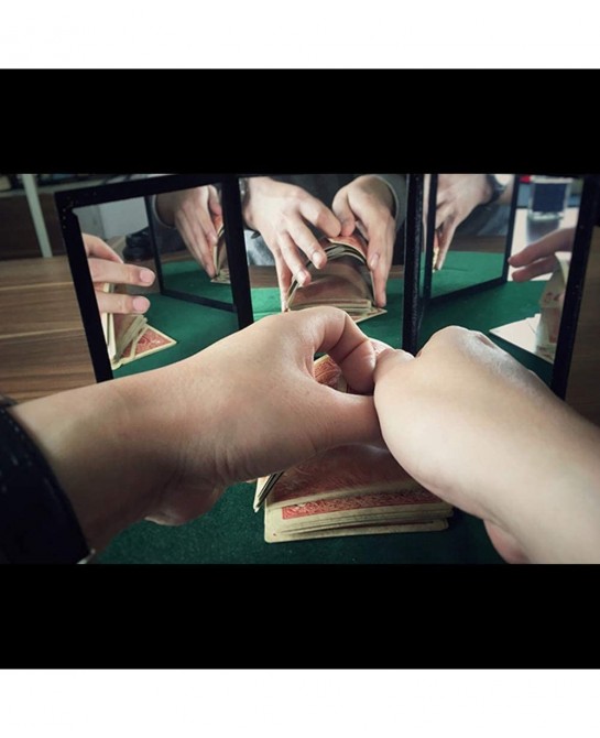3-Way Mirror by Sean Yang Practicing Mirror for Card Magic Gimmick Illusions Magic Tricks Accessories Stage Professional Magi...