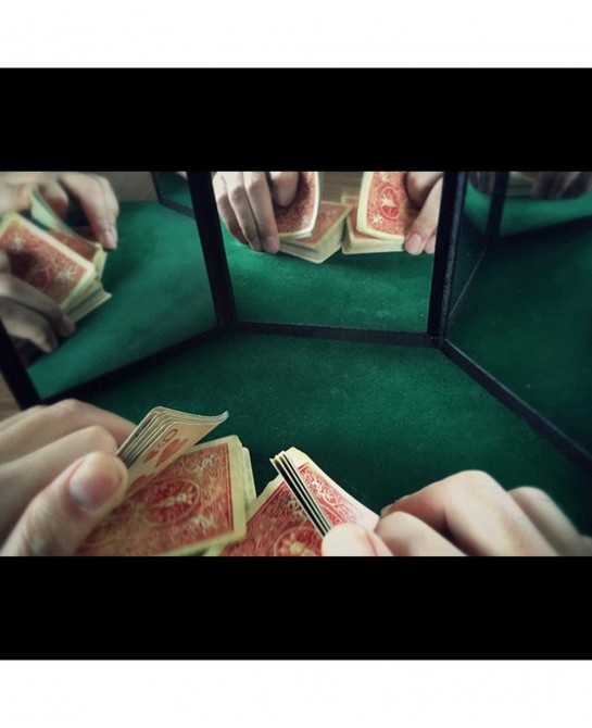 3-Way Mirror by Sean Yang Practicing Mirror for Card Magic Gimmick Illusions Magic Tricks Accessories Stage Professional Magi...