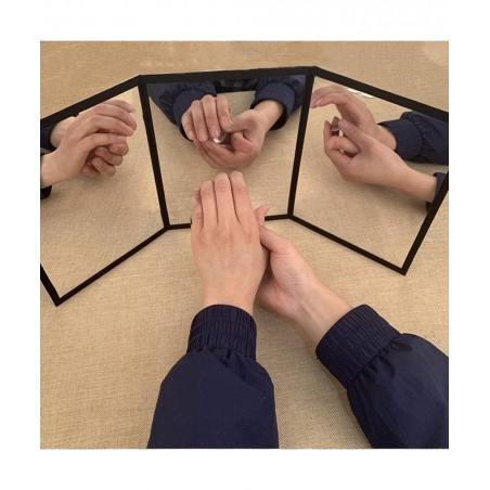 3-Way Mirror by Sean Yang Practicing Mirror for Card Magic Gimmick Illusions Magic Tricks Accessories Stage Professional Magi...