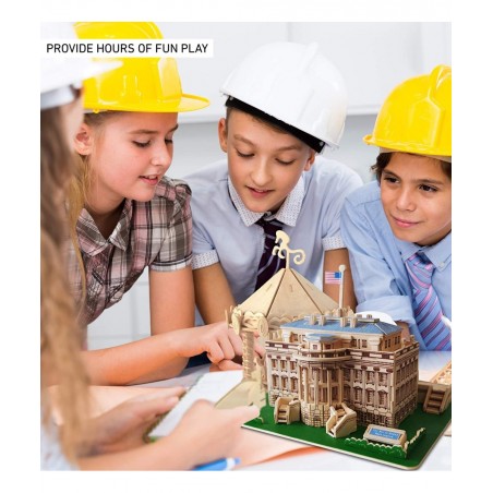 The White House Wooden 3D Puzzle Construction Kit $46.47 3-D Puzzles