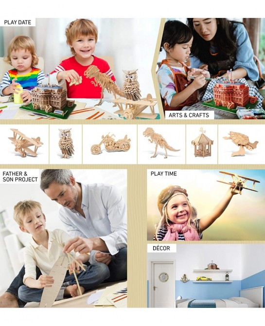 The White House Wooden 3D Puzzle Construction Kit $46.47 3-D Puzzles