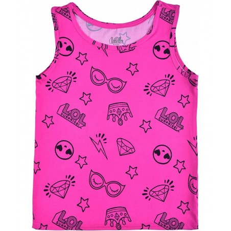 LOL Surprise Dolls Girls 3 Pack Tank Tops for Little and Big Kids – Pink/Black $43.78 Dolls