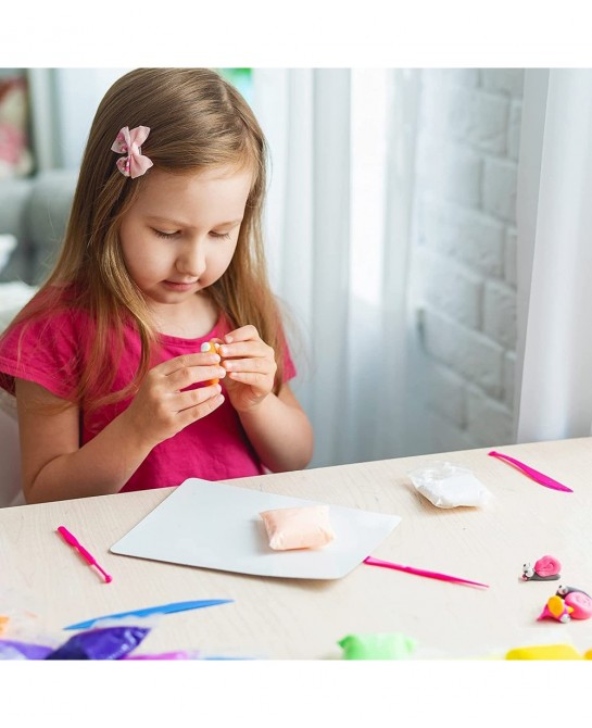 Air Dry Clay for Kids 24 Colors Magic Modeling Clay Kit with Magical Clay Tools Accessories Squash Clay for Slime Play Clay A...