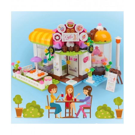 Friends Café Shop Building Kit Girls Coffee House Summer Pool Party Building Blocks Set for Kids Aged 6-12 (1140 Pieces) $93....