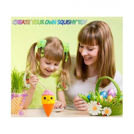 7Pcs Arts and Crafts for Girls DIY Dessert Paint Your Own Squishies Kit! Gifts for Craft Lovers Kids Top Christmas Toys. Jumb...