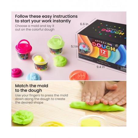 ARTEZA INC Dough in TUBS Neon Colors $26.58 Kids' Drawing & Writing Boards
