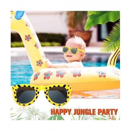 Pack of 24 Animal Print Sunglasses Jungle Sunglasses Zoo Animal Glasses Safari Kids Sunglasses Party Favor Wild Girl Boy Eyew...