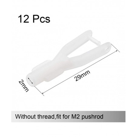 12pcs Nylon Clevis 2x29mm for RC Aeromodelling Airplanes Parts Jet Replacements $17.16 Remote & App Controlled Vehicles