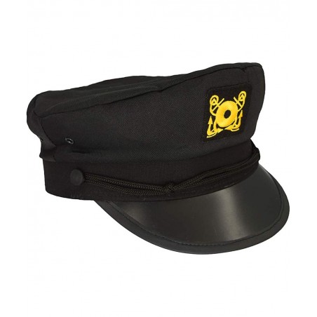 Teens Admiral Captain Hat Snapback Embroidery Anchor Skipper Nautical Party Hats $33.62 Kids' Dress-Up Accessories