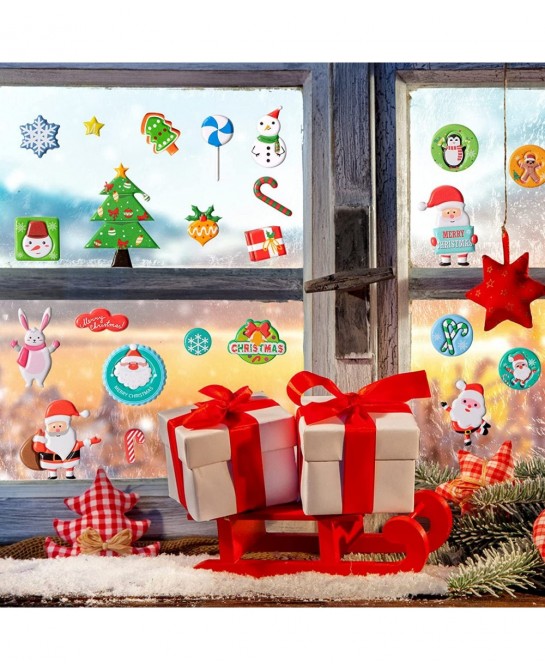 Christmas Puffy Stickers for Kids 302Pcs Cute Christmas 3D Stickers for Scrapbooking DIY Phone Diary Including Santa Claus Ch...