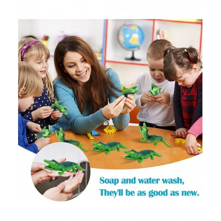 Stretchy Animal Sensory Stress Relief Toys Crocodile Squishy Stress Toys Alligators Squeeze Sand Rebound Ball Fidget Knead To...