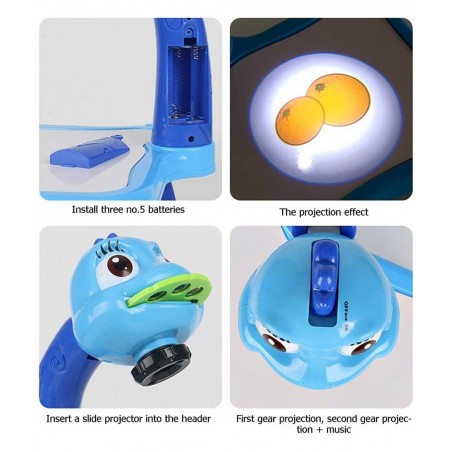 Drawing Projector Desk for Kids Drawing Projection Toy with Lights and Music Gifts for Kids Learning Projector for Boys and G...