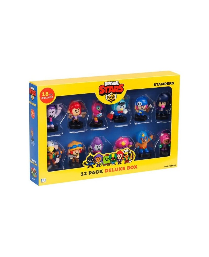 Brawl Stars Collectible Stampers |12 Brawl Stars Toys Out of 24 Collectibles in 1 Pack | 1 Rare Mystery Figure | Officially L...