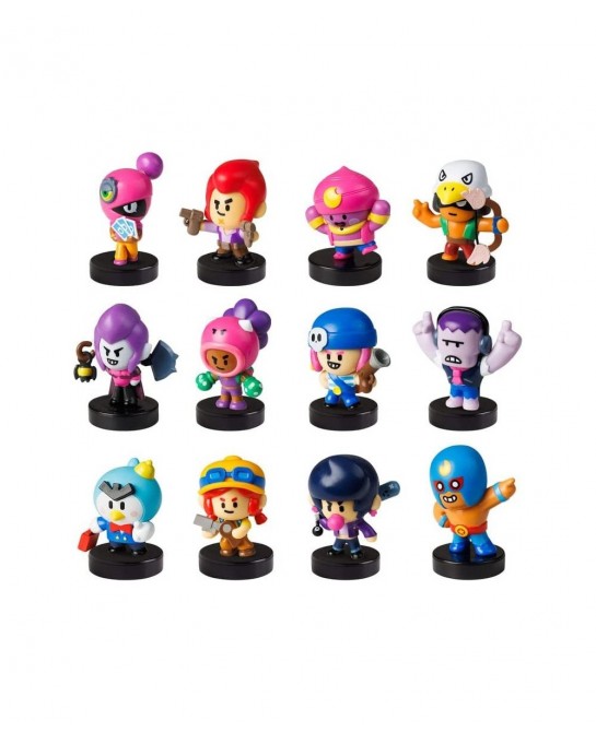 Brawl Stars Collectible Stampers |12 Brawl Stars Toys Out of 24 Collectibles in 1 Pack | 1 Rare Mystery Figure | Officially L...