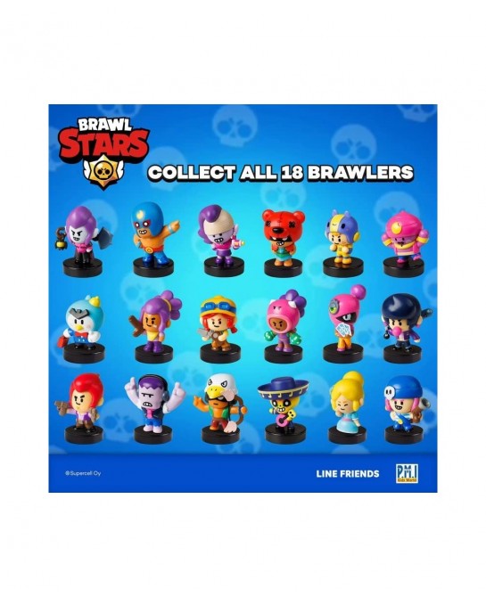 Brawl Stars Collectible Stampers |12 Brawl Stars Toys Out of 24 Collectibles in 1 Pack | 1 Rare Mystery Figure | Officially L...