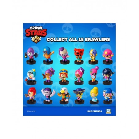 Brawl Stars Collectible Stampers |12 Brawl Stars Toys Out of 24 Collectibles in 1 Pack | 1 Rare Mystery Figure | Officially L...