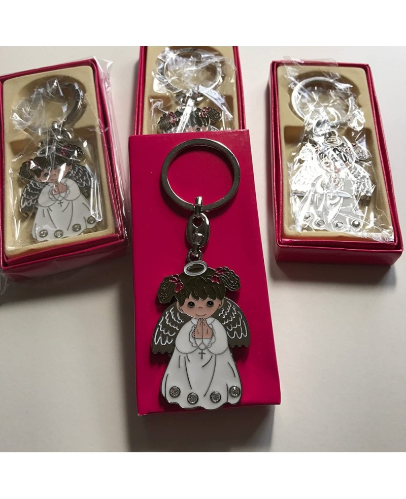 12 White Angel Girl Keychain First Communion Baptism Party Favor White $32.84 Kids' Party Favor Sets