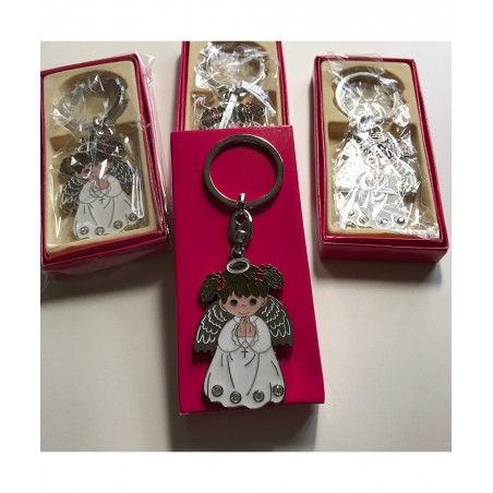 12 White Angel Girl Keychain First Communion Baptism Party Favor White $32.84 Kids' Party Favor Sets