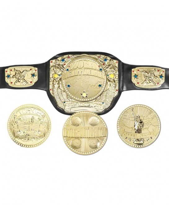 Spinning Wrestling Championship Toy Kid Sized Belt with Four Center Plates $65.29 Kids' Party Tableware