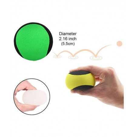 Water Bouncing Ball Hand Stress Relief Ball 2 Pack Water Jumping Ball for Swimming Pool Beach Ocean and Outdoor Activity (Yel...