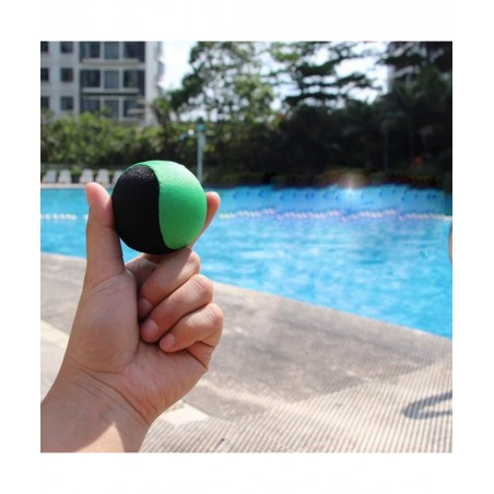 Water Bouncing Ball Hand Stress Relief Ball 2 Pack Water Jumping Ball for Swimming Pool Beach Ocean and Outdoor Activity (Yel...