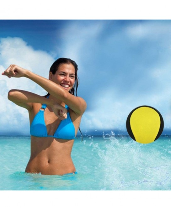 Water Bouncing Ball Hand Stress Relief Ball 2 Pack Water Jumping Ball for Swimming Pool Beach Ocean and Outdoor Activity (Yel...