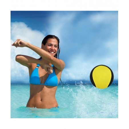 Water Bouncing Ball Hand Stress Relief Ball 2 Pack Water Jumping Ball for Swimming Pool Beach Ocean and Outdoor Activity (Yel...