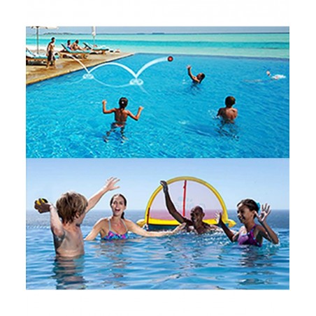 Water Bouncing Ball Hand Stress Relief Ball 2 Pack Water Jumping Ball for Swimming Pool Beach Ocean and Outdoor Activity (Yel...