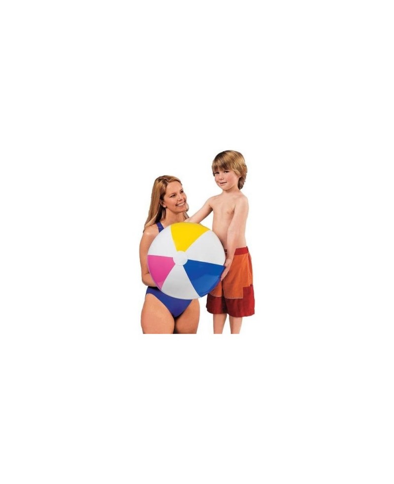 Classic Inflatable Glossy Panel Colorful Beach Ball (Set of 2) $18.26 Toy Sports Products