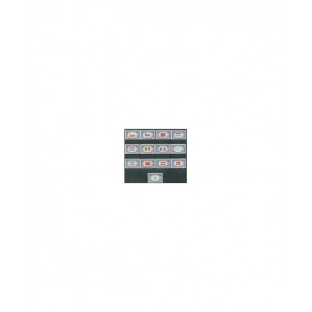 1943-44 U. S. Overrun Nations (Flags) 909-21 Mint Stamp Set $16.48 Collectible Postage Stamps