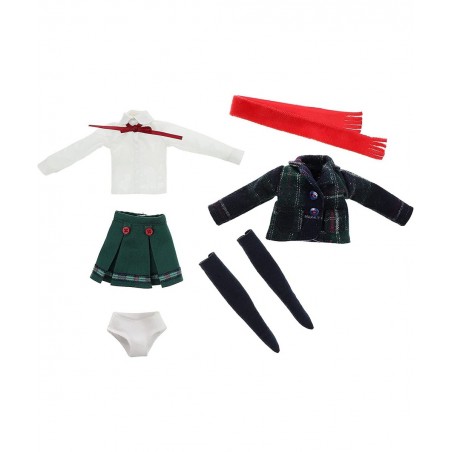 10 inch 1/6 Scale Student Series Ball Jointed Doll with Black Hair Wearing British Style School Uniform Socks Shoes 18 Flexib...