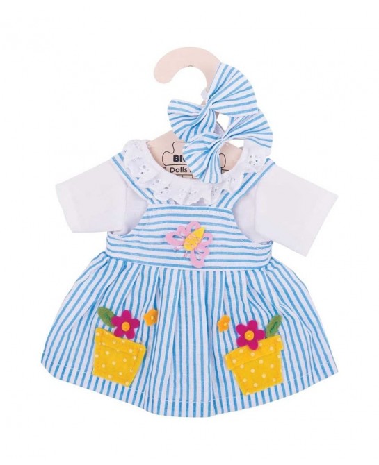 Blue Striped Dress (for Size Medium Doll) Dolls ONLY $21.66 Doll Accessories