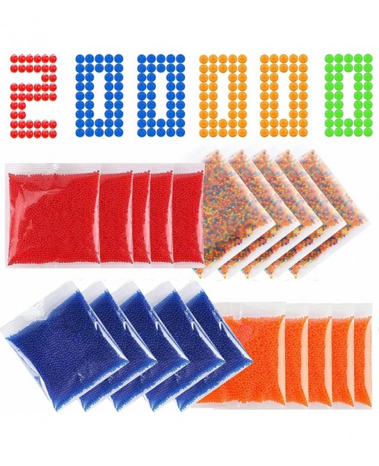 Gel Blaster Ammo (7-8 mm 20 Pack 10000 Pieces Per Pack) Gel Splater Ball Blaster Made of Eco Friendly Water Ball Compatible w...