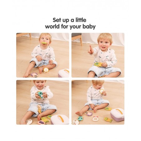 10pcs Baby Rattle with Storage Box Grab and Spin Baby Toys Newborn Toys for 0 3 6 9 12 Months Infant Toys for Girls&Boys $33....